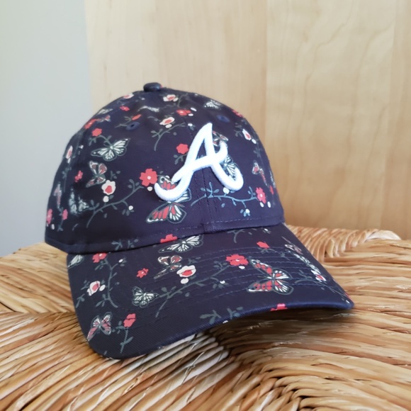 Atlanta Braves Floral Baseball Hat NEW! - Picture 5 of 15